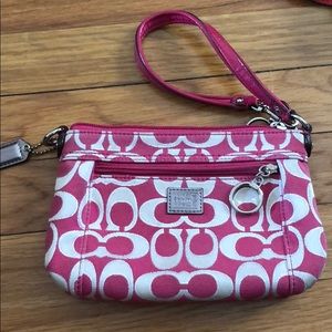 Coach Pink Wristlet